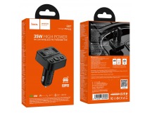Автомобильный FM-трансмиттер Hoco E87, 35W, bluetooth, (1C1A), TF card, цвет черный