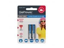 Элемент питания GoPower LR03 AAA BL2 Alkaline 1.5V (2/24/480)