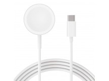 Беспроводное ЗУ для AP Watch (Type-C/1m/текстиль) белое