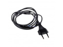 Сетевой шнур 2х0,5 мм², 1,8 м черный, шт