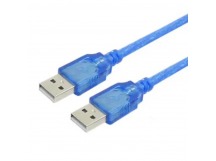 Кабель USB папа-папа A427 (синий) 1,5м в пакете