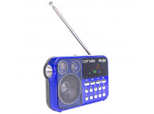 Радиоприёмник "Сигнал" РП-224, УКВ88-108МГц,СВ,КВ, акб.400mAh,бат. AA*3шт, USB/microSD, дисплей, фон