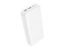 Внешний аккумулятор 20 000 mAh BOROFONE BJ78A (2USB/PD/Micro/LED инд.бат) белый
