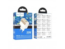 Сетевое ЗУ HOCO CS71A (USB QC3.0/PD 20W) белое