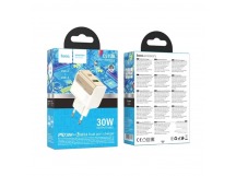 Сетевое ЗУ HOCO CS73A (USB QC3.0/PD 30W) белое