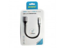 Переходник OTG - Type-C выход RECRSI OT-G05 USB 3.0 черный