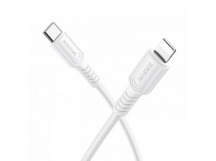 Кабель Type-C - Apple Lightning BOROFONE BX116 (27W/1m/текстиль) белый