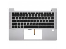 Топ-панель HP ProBook 430 G8 серебряная с подсветкой