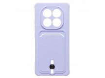 Чехол-накладка - SC304 с картхолдером для "Xiaomi Redmi Note 14 Pro 4G" (light violet) (240446)