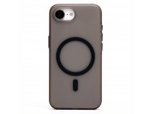 Чехол-накладка - SM038 SafeMag для "Apple iPhone 16e" (black/matte transparent) (240437)