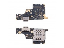 Шлейф для Xiaomi Poco M7 Pro 5G (2409FPCC4G) плата системный разъем/микрофон - Премиум