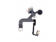 Шлейф для iPhone 12 Pro (A2407) на вспышку/микрофон - Премиум