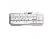 Клавиатура Dialog KGK-26U Gan-Kata мембранная игровая с RGB подсветкой, корпус металл (silve(240210)