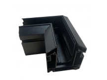 Соединитель угловой SLIM горизонтальный для профиля-держателя под натяжной потолок (черный), шт