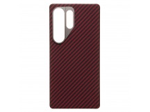 Чехол-накладка Cellis SM009 POSH KEVLAR SafeMag для "Samsung Galaxy S25 Ultra" (red) (240109)