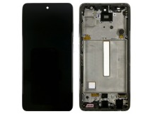 Дисплей для Samsung Galaxy A52/A52 5G/A52s 5G (A525F/A526B/A528B) модуль с рамкой Черный - OR Ref. (SP)