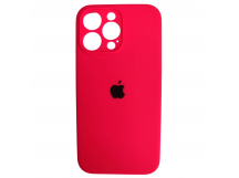 Чехол силиконовый Silicone Case ORG iPhone 14 Pro Max (защита камеры) фуксия (09)