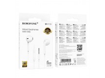 Проводные наушники 3.5 BOROFONE BM100 белые