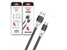 Кабель USB - Micro DEESPI DS79 5A Silicone (черный) 1м