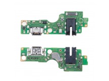 Шлейф для Infinix Hot 50 4G (X6882) плата на системный разъем/разъем гарнитуры/микрофон - Премиум