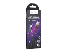 Кабель USB - Type-C HOCO DU25 (3A/1m/текстиль) черный