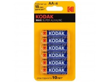 Батарейка KODAK LR06/(4+2)BL MAX Super Alkaline (72/288) (блистер 6шт)