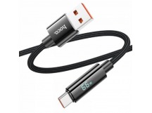 Кабель USB - Type-C HOCO U125 Benefit, 1.2м, 5A, 66Вт (черный)
