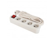 Удлинитель Smartbuy, 4 гнезда 5 метров 16А/3,5кВт с выкл. и заземлен. ПВС 3х1,0 (SBE-16-4-05-ZS)