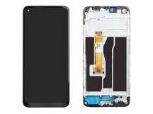 Дисплей для Oppo A55 в рамке + тачскрин (черный) (100% LCD)