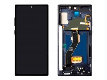 Дисплей для Samsung N975F Galaxy Note10 Plus в рамке + тачскрин (черный) (Soft OLED)