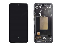 Дисплей для Samsung S721B Galaxy S24 FE в рамке + тачскрин (черный) 100%