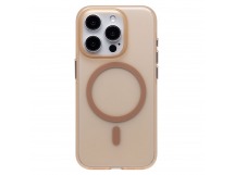 Чехол-накладка - SM038 SafeMag для "Apple iPhone 15 Pro Max" (gold/matte transparent) (240534)