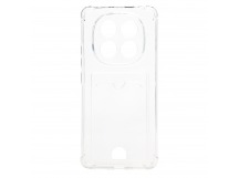 Чехол-накладка - SC276 с картхолдером для "Xiaomi Redmi Note 14 Pro 4G" (transparent) (240450)