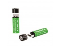 Аккумулятор Pujimax Li-ion AA USB(1800mWh) 2BL