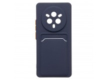 Чехол-накладка - SC337 с картхолдером для "Realme 14 Pro" (dark blue) (240849)