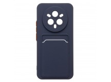 Чехол-накладка - SC337 с картхолдером для "Realme 14 Pro+" (dark blue) (240831)