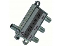 Делитель на 3ТВ 1вход F-гн. - 3 выхода F-гн. 5-1000МГц спроходом по питанию (СТ-1х3-2Р) г.Саратов