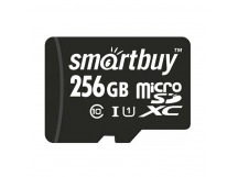 Карта памяти MicroSDXC 256GB SmartBuy (UHS-I, U1, class10) без адаптера SD