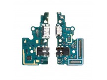 Шлейф (плата) для Samsung A705F Galaxy A70 + сис.разъем + разъем гарн. + микрофон (100% components)