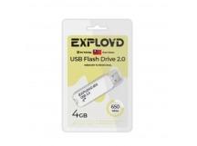 USB  4GB  Exployd  650  белый