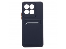 Чехол-накладка - SC337 с картхолдером для "Honor X6c" (dark blue) (241228)
