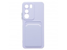 Чехол-накладка - SC337 с картхолдером для "Realme C71" (light violet) (241117)