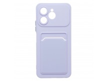 Чехол-накладка - SC337 с картхолдером для "Tecno Spark 40" (light violet) (241210)