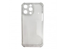 Чехол силиконовый iPhone 14 Pro Max противоударный прозрачный