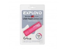 USB  64GB  Exployd  620  красный
