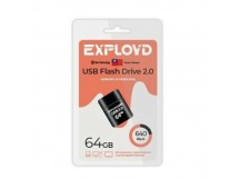 USB  64GB  Exployd  640  чёрныый