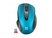 Беспроводная мышь DEFENDER Prime MB-053, 6D,800-1600dpi,бесшумн, бирюзовый (1/40)