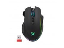 Беспроводная игровая мышь DEFENDER Immortal GM-421, 8D, 10000dpi, 3в1, 400mAh, RGB, черный (1/32)