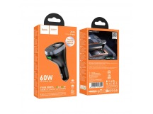 Автомобильный адаптер питания HOCO Z61A PD 60W 2C1A (черный)