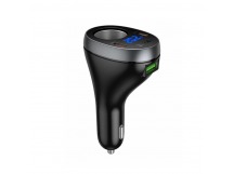 Автомобильный адаптер питания HOCO Z61A PD 60W 2C1A (черный)